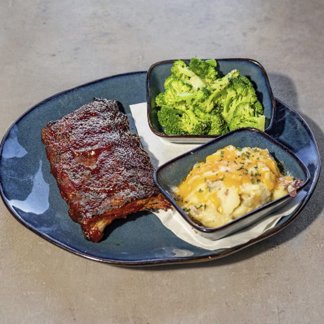 Full Rack Slow Roasted Ribs.
