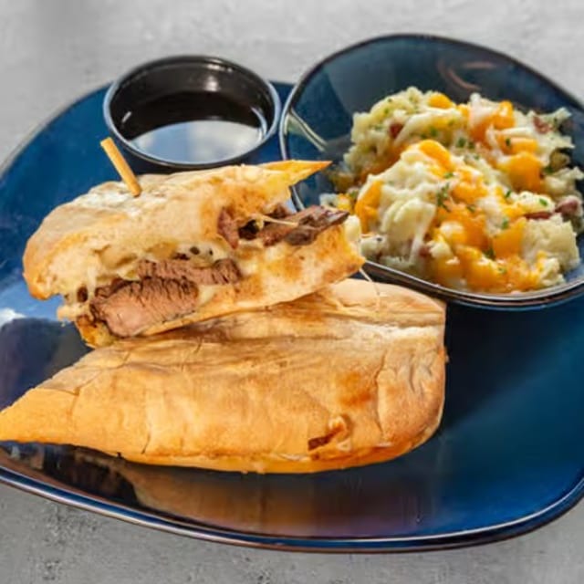Beef Tip Sandwich.