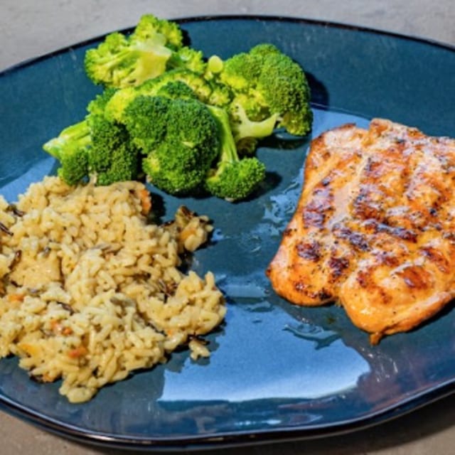 Grilled Salmon.