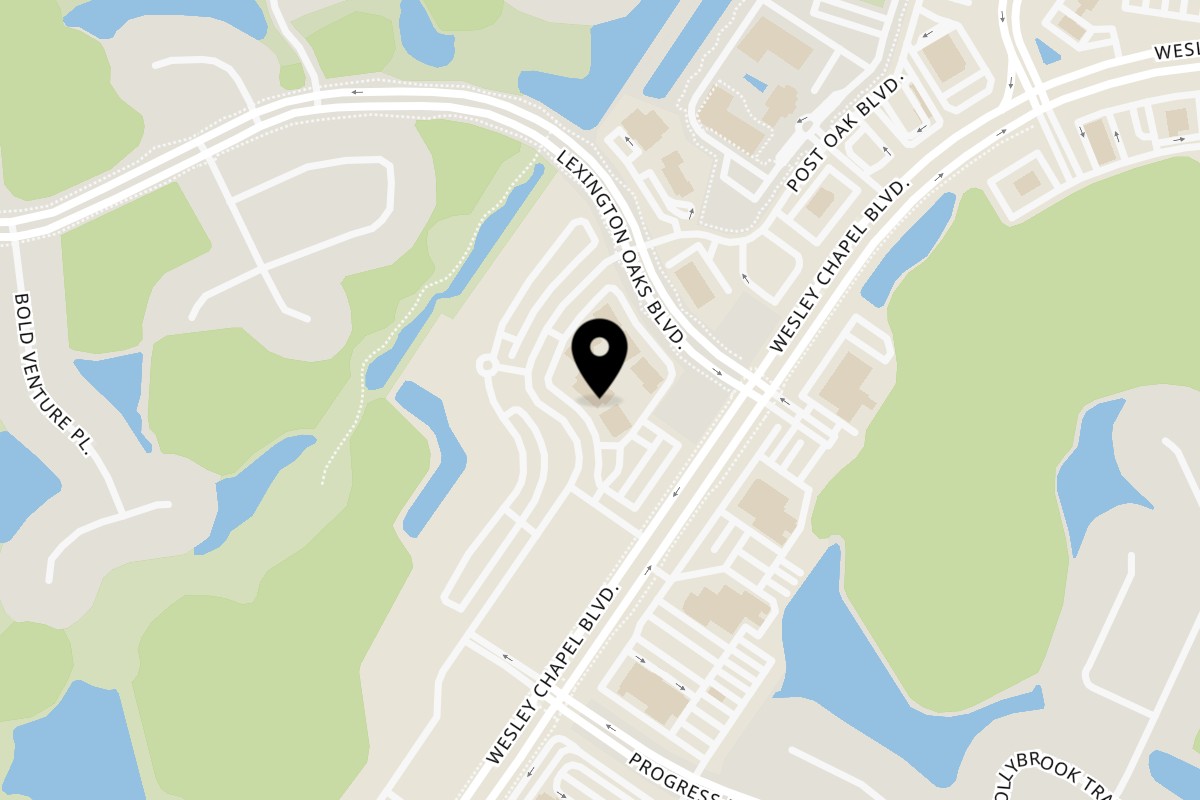 Map showing the location of Tampa Joe's Restaurant and Sports Bar on 26951 Halter Lp in Wesley Chapel